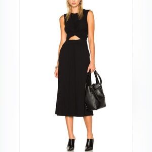 ALEXANDER WANG Cotton Jersey Twist Front Muscle Dress Medium